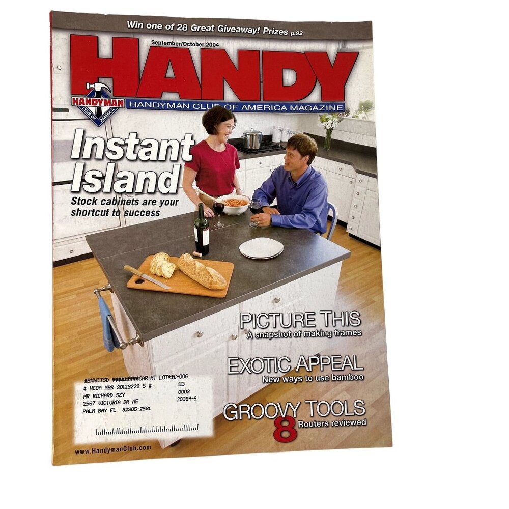 Handyman Woodworking Magazine Vol 12 Issue 66 No 5 Sep Oct 2004 Instant Island u